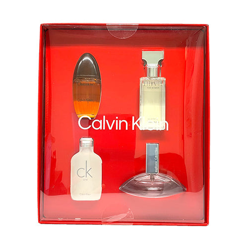 CK women 4PC mini Gift Set Amber Spicy fragrance Women Perfume