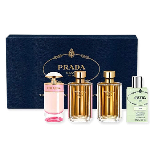Prada Ladies 4Pc Mini Gift Set Floral fragrance Women Perfume