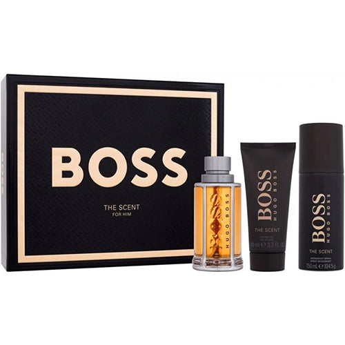 Boss The Scent 3Pc Gift Set for Men by Hugo Boss