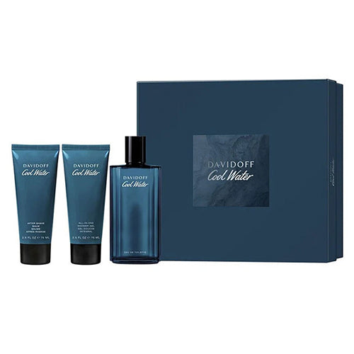 Cool Water Men 3Pc Gift Set for Men by Davidoff