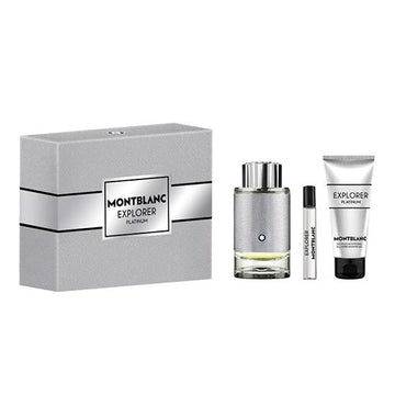 Explorer Platinum 3Pc Gift Set for Men by Mont Blanc