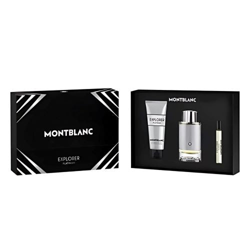 Explorer Platinum 3Pc Gift Set for Men by Mont Blanc