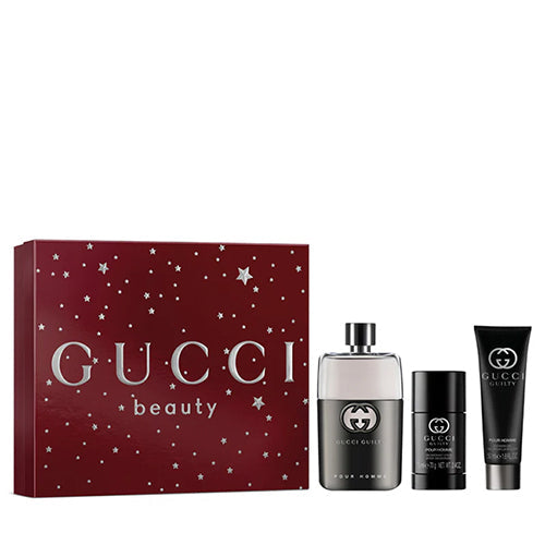 Gucci Pour Homme 3Pc Gift Set by Gucci for Men