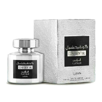 Lattafa Confidential Platinum 100ml EDP for Unisex by Lattafa