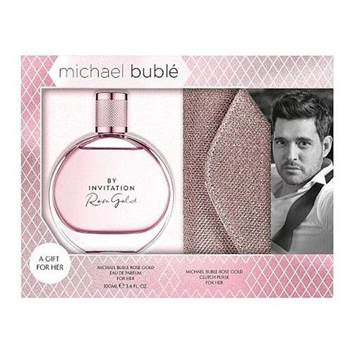 Michael Buble by Invitation Rose Gold 2Pc Gift Set for Men by Michael Buble