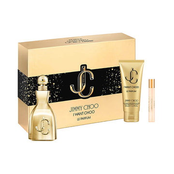 I Want Choo Le Parfum Gold (New Package) 3Pc Gift Set for Women by Jimmy Choo