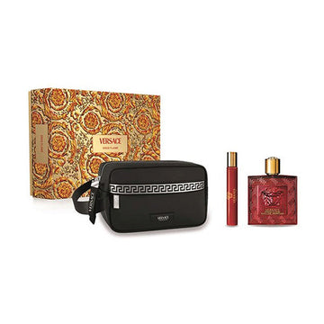 Versace Eros Flame 3Pc Gift Set for Men by Versace