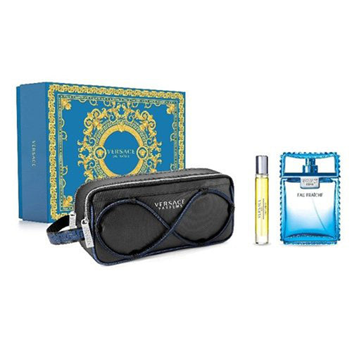 Versace Eau Fraiche 3Pc Gift Set for Men by Versace