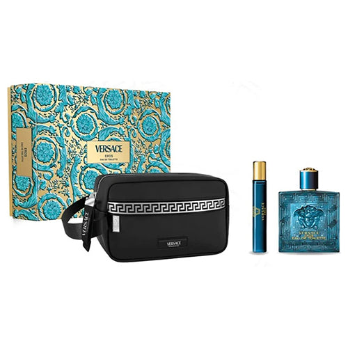 Versace Eros Men EDT 3Pc Gift Set for Men by Versace