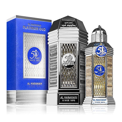 50 Years Platinum Oud 100ml EDP for Unisex by Al Haramain