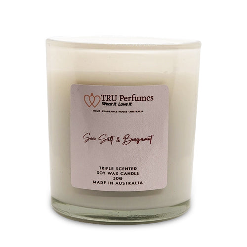 TRU Sea Salt & Bergamot Soy Candles