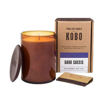 Dark Cassis 312g Soy Candle by Kobo Pure