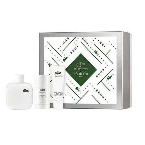 Lacoste L Blanc 3Pc Gift Set for Men by Lacoste