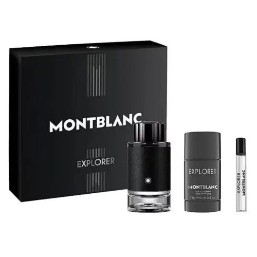 Mont Blanc Explorer 3Pc Gift Set for Men by Mont Blanc