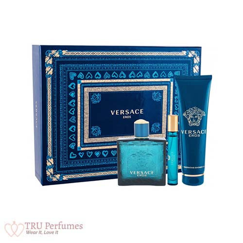 Eros Men 3Pc Gift Set for Men by Versace