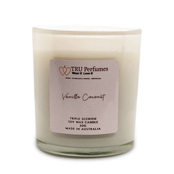 TRU Vanilla Coconut Scented Soy Candles