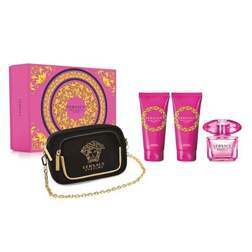 Versace Bright Crystal Absolu 4Pc Gift Set for Women by Versace