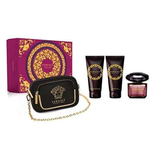 Versace Crystal Noir 4Pc Gift Set for Women by Versace