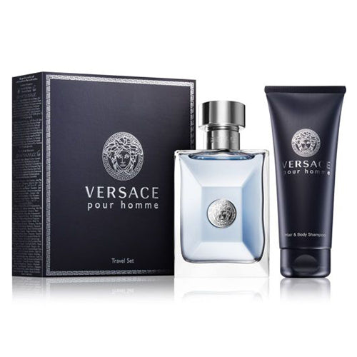 Versace Pour Homme 2Pc Gift Set (Travel Set) for Men by Versace