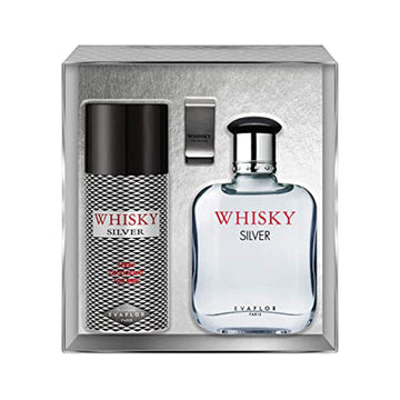 Whisky Silver 3Pc Gift Set for Men by Evaflor