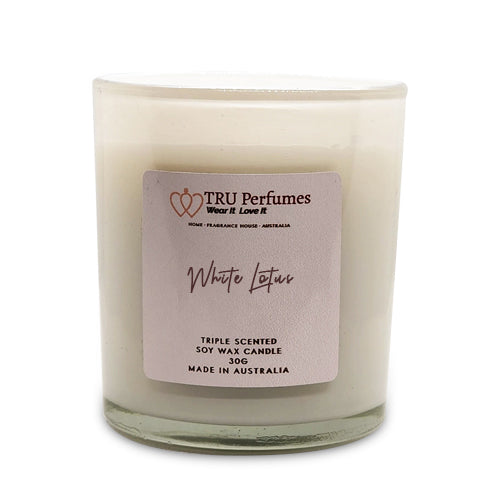 TRU White Lotus Scented Soy Candles