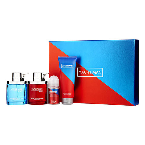 Yacht Man Red & Blue 4pc Gift Set for Men by Myrurgia